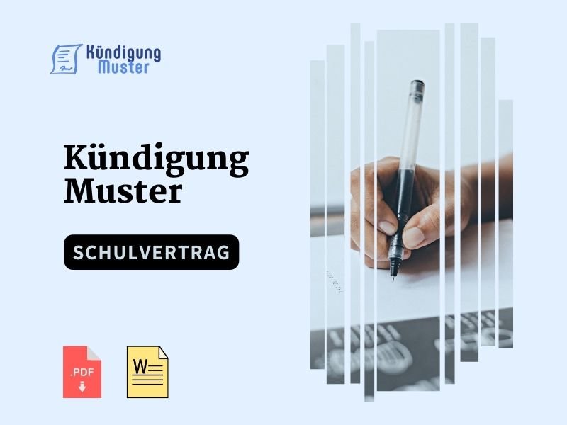 Kündigung Schulvertrag muster