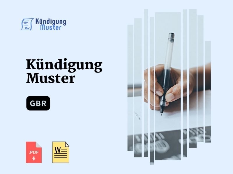 Kündigung GbR muster