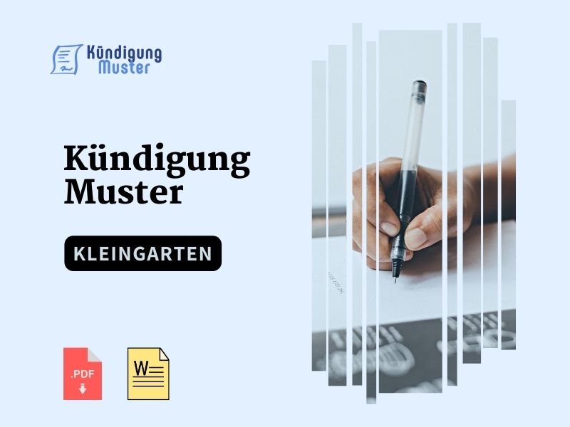 Kündigung Kleingarten muster